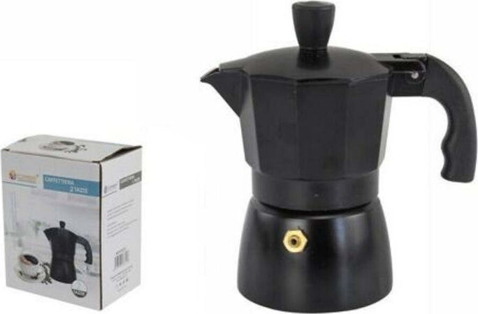 Caffettiera Moka Macchinetta Caff? Espresso Nera Opaca Misura 2 Tazze Casa, arredamento e bricolage > Elettrodomestici > Caffettiere Trade Shop italia - Napoli, Commerciovirtuoso.it