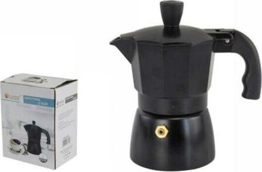 Caffettiera-Moka-Macchinetta-Caffè-Espresso-Nera-Opaca-Misura-2-Tazze
