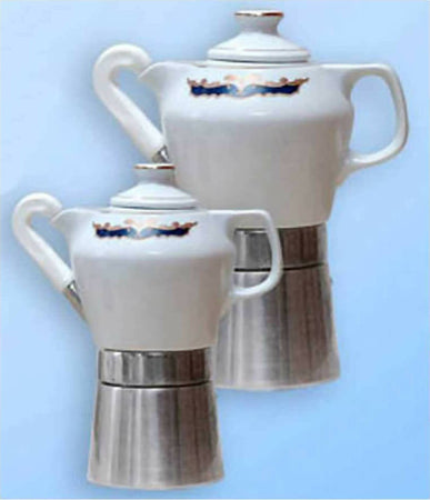 Caffettiera Moka Sirge 2 Tazzine Porcellana Fine Certificata Decorata Oro Mary 55 Caffettiera Elegante Con Decorazione Base In Alluminio Levigato Valvola Di Protezione Casa e cucina/Tè e caffè/Moke e caffettiere La Bottega del Risparmio - Bari, Commerciovirtuoso.it