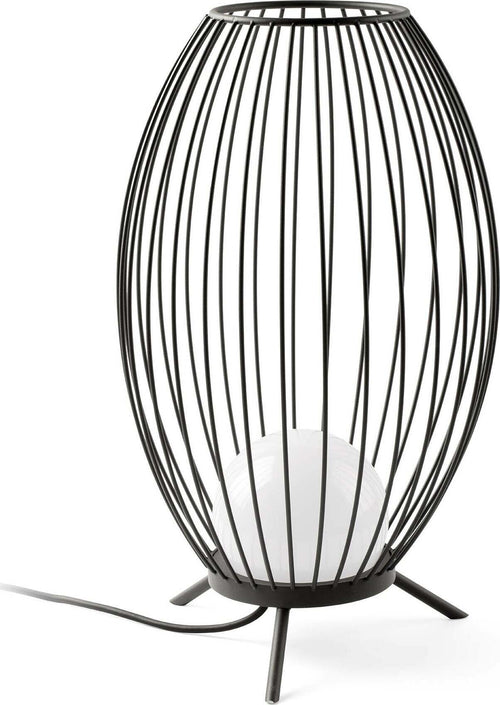 CAGE Lampada portatile grigio scuro Illuminazione/Illuminazione per interni/Lampade/Lampade da tavolo e abat-jour Led Mall Home - Napoli, Commerciovirtuoso.it