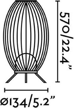 CAGE Lampada portatile grigio scuro Illuminazione/Illuminazione per interni/Lampade/Lampade da tavolo e abat-jour Led Mall Home - Napoli, Commerciovirtuoso.it