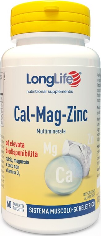 CAL-MAG-ZINC-integratore-alimentare-60-tavolette-Long-Life