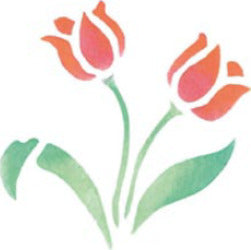 CALAMBOUR-COLLEZIONE-EASY---MASCHERINA-STENCIL-8x12CM-TULIPANI-718