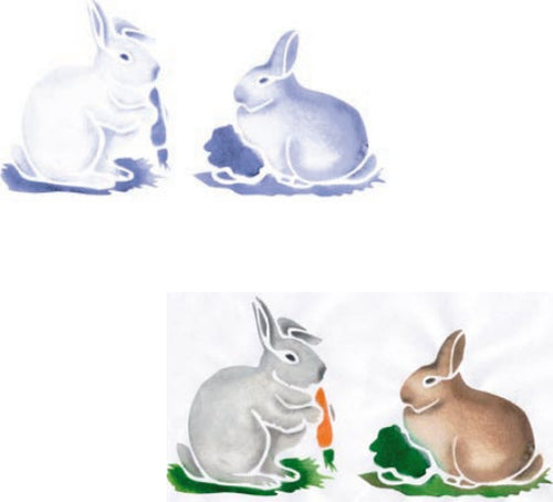 CALAMBOUR-COLLEZIONE-EASY---MASCHERINA-STENCIL-A4-21X29,7CM-CONIGLI-325