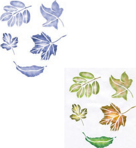 CALAMBOUR-COLLEZIONE-EASY---MASCHERINA-STENCIL-A4-21X29,7CM-FOGLIE-317