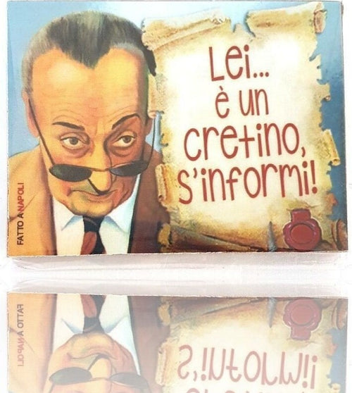 Calamita Magnete Magnetino Rettangolare Idea Regalo Frasi Lei E' Un Statuine Trade Shop italia - Napoli, Commerciovirtuoso.it