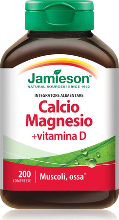 Calcio-Magnesio-con-Vitamina-D-integratore-alimentare-200-compresse-Biovita