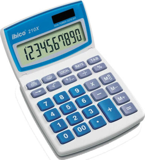 Calcolatrice da tavolo 210X - 10 cifre - bianco - Ibico Cancelleria e prodotti per ufficio/Elettronica per ufficio/Calcolatrici/Finanziarie Eurocartuccia - Pavullo, Commerciovirtuoso.it