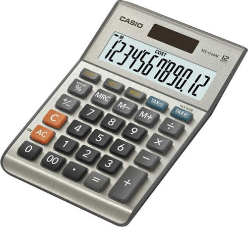 Calcolatrice da tavolo MS-120BM - 12 cifre - grigio - Casio Cancelleria e prodotti per ufficio/Elettronica per ufficio/Calcolatrici/Finanziarie Eurocartuccia - Pavullo, Commerciovirtuoso.it