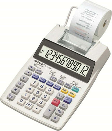 Calcolatrice da tavolo scrivente EL1750V - 150x230x51 5 mm - 12 cifre - Bianco - Sharp - EL1750V Cancelleria e prodotti per ufficio/Elettronica per ufficio/Calcolatrici/Finanziarie Eurocartuccia - Pavullo, Commerciovirtuoso.it