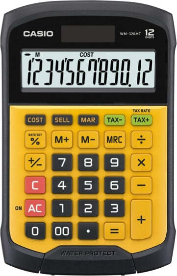 Calcolatrice da tavolo WM-320MT - 12 cifre - waterproof - Casio Cancelleria e prodotti per ufficio/Elettronica per ufficio/Calcolatrici/Finanziarie Eurocartuccia - Pavullo, Commerciovirtuoso.it