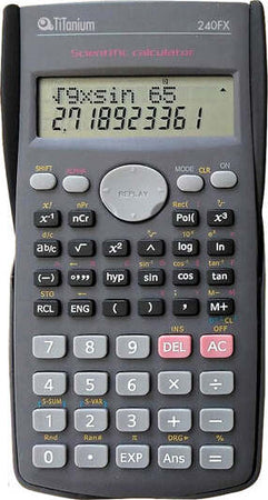 Calcolatrice scientifica 240FX - 2 linee - 240 funzioni - Titanium Cancelleria e prodotti per ufficio/Elettronica per ufficio/Calcolatrici/Grafiche Eurocartuccia - Pavullo, Commerciovirtuoso.it