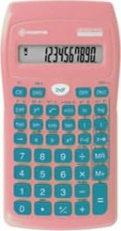 Calcolatrice scientifica BeColor - 10+2 cifre - rosa chiaro - tasti petrolio - Osama Cancelleria e prodotti per ufficio/Elettronica per ufficio/Calcolatrici/Grafiche Eurocartuccia - Pavullo, Commerciovirtuoso.it