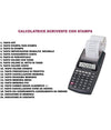 Calcolatrice Scrivente Con Display Lcd 12 Cifre Scontrino Stampato Non Fiscale