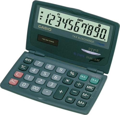 Calcolatrice tascabile SL-210 TE - 10 cifre - nero - Casio Cancelleria e prodotti per ufficio/Elettronica per ufficio/Calcolatrici/Semplici Eurocartuccia - Pavullo, Commerciovirtuoso.it
