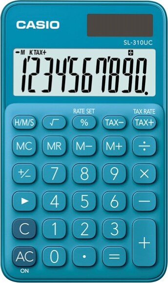 Calcolatrice tascabile SL-310UC - 10 cifre - blu - Casio Cancelleria e prodotti per ufficio/Elettronica per ufficio/Calcolatrici/Semplici Eurocartuccia - Pavullo, Commerciovirtuoso.it