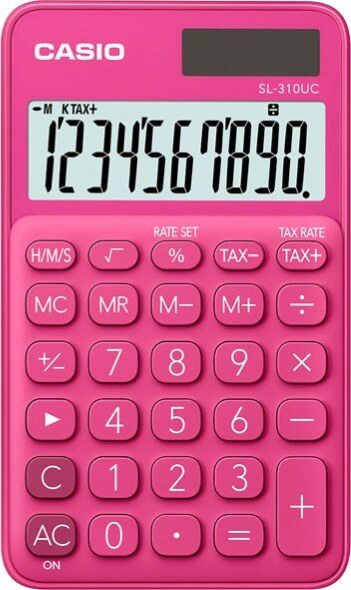 Calcolatrice tascabile SL-310UC - 10 cifre - rosso - Casio Cancelleria e prodotti per ufficio/Elettronica per ufficio/Calcolatrici/Semplici Eurocartuccia - Pavullo, Commerciovirtuoso.it