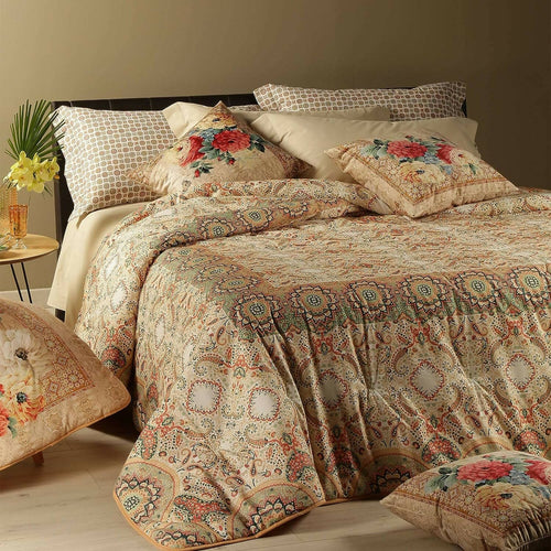 Caleffi - Calduccia Home Faberge Matrimoniale Oro Trapunta Matrimoniale Calduccia Casa e cucina/Tessili per la casa/Biancheria da letto/Coperte e trapunte/Trapunte Biancheria Arredo Home - Nola, Commerciovirtuoso.it