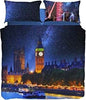 Caleffi - Completo-copripiumino Magical London Fotografico Matrimoniale Unica Casa e cucina/Tessili per la casa/Biancheria da letto/Copripiumini e set da letto/Copripiumini Biancheria Arredo Home - Nola, Commerciovirtuoso.it
