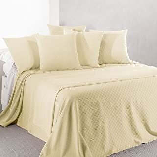 Caleffi - Copriletto-non-trapuntato Rodeo Tinta Unita Piazza e Mezza Avorio Casa e cucina/Tessili per la casa/Biancheria da letto/Copriletti Biancheria Arredo Home - Nola, Commerciovirtuoso.it