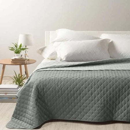 Caleffi - Copriletto-trapuntato Mix Tinta Unita Matrimoniale Grigio Casa e cucina/Tessili per la casa/Biancheria da letto/Copriletti Biancheria Arredo Home - Nola, Commerciovirtuoso.it