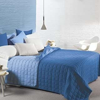 Caleffi - Copriletto-trapuntato Modern Tinta Unita Matrimoniale Bluette Casa e cucina/Tessili per la casa/Biancheria da letto/Copriletti Biancheria Arredo Home - Nola, Commerciovirtuoso.it
