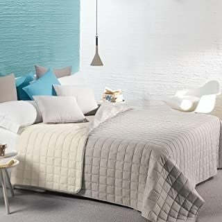 Caleffi - Copriletto-trapuntato Modern Tinta Unita Matrimoniale Sabbia Casa e cucina/Tessili per la casa/Biancheria da letto/Copriletti Biancheria Arredo Home - Nola, Commerciovirtuoso.it