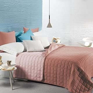 Caleffi - Copriletto-trapuntato Modern Tinta Unita Singolo Rosa Casa e cucina/Tessili per la casa/Biancheria da letto/Copriletti Biancheria Arredo Home - Nola, Commerciovirtuoso.it