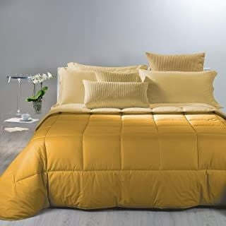 Caleffi - Trapunta Bicolor Tinta Unita Piazza e Mezza Giallo Sole Casa e cucina/Tessili per la casa/Biancheria da letto/Coperte e trapunte/Trapunte Biancheria Arredo Home - Nola, Commerciovirtuoso.it