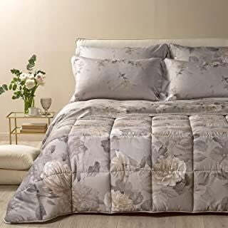 Caleffi - Trapunta Rosa Alba Floreale Matrimoniale Tortora Casa e cucina/Tessili per la casa/Biancheria da letto/Coperte e trapunte/Trapunte Biancheria Arredo Home - Nola, Commerciovirtuoso.it