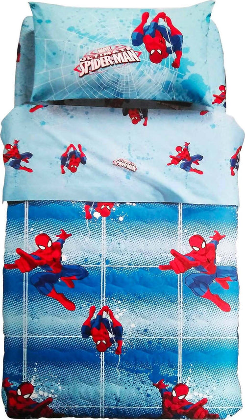 Caleffi---Trapuntino-Copriletto-Spiderman-Trapuntato-1-Piazza-Letto-Singolo-Spiderman-Power-Disney