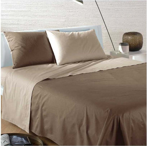 Caleffi Completo Lenzuola Bikolor Letto Matrimoniale Utilizzabile Senza Copriletto in Puro Cotone 100% Casa e cucina/Tessili per la casa/Biancheria da letto/Lenzuola e federe/Set di lenzuola e federe La Bottega del Risparmio - Bari, Commerciovirtuoso.it