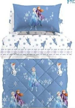 Caleffi Completo Lenzuola In Puro Cotone Art. Frozen Magic - Celeste, 1 Piazza Casa e cucina/Tessili per la casa/Biancheria per la cameretta/Lenzuola e federe/Set di lenzuola e federe Biancheria Arredo Home - Nola, Commerciovirtuoso.it