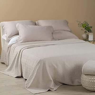 Caleffi Copriletto non Trapuntato Camogli 2 Naturale Matrimoniale Casa e cucina/Tessili per la casa/Biancheria da letto/Copriletti Biancheria Arredo Home - Nola, Commerciovirtuoso.it