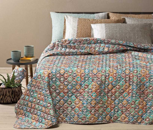 Caleffi Elegante Trapuntino Copriletto Trapuntato Cotone in Stampa Digitale Letto Matrimoniale Ornament Casa e cucina/Tessili per la casa/Biancheria da letto/Coperte e trapunte/Trapunte La Bottega del Risparmio - Bari, Commerciovirtuoso.it