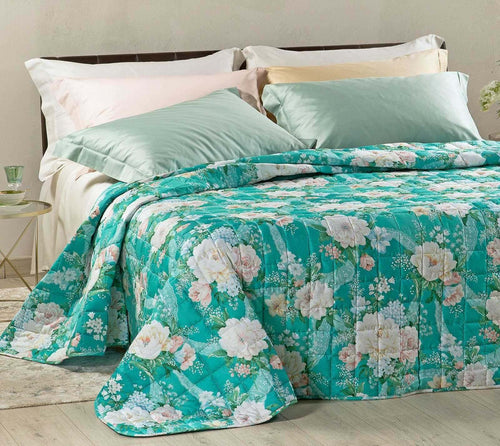 Caleffi Elegante Trapuntino Copriletto Trapuntato in Raso Di Cotone E Stampa Digitale Letto Matrimoniale Giada Casa e cucina/Tessili per la casa/Biancheria da letto/Coperte e trapunte/Trapunte La Bottega del Risparmio - Bari, Commerciovirtuoso.it