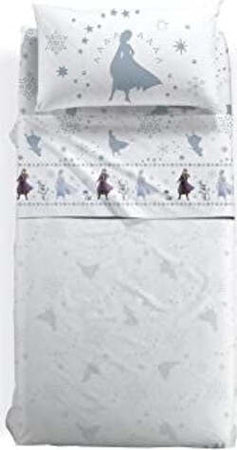Caleffi Frozen Elsa&amp;anna Completo Lenzuola, Cotone , Unica, Singolo, 1006365 , Disney Casa e cucina/Tessili per la casa/Biancheria per la cameretta/Lenzuola e federe/Set di lenzuola e federe Biancheria Arredo Home - Nola, Commerciovirtuoso.it