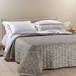 Caleffi Fusion Copriletto Primaverile, Raso di cotone , Grigio, Matrimoniale, 1002889 , Caleffi Casa e cucina/Tessili per la casa/Biancheria da letto/Copriletti Biancheria Arredo Home - Nola, Commerciovirtuoso.it