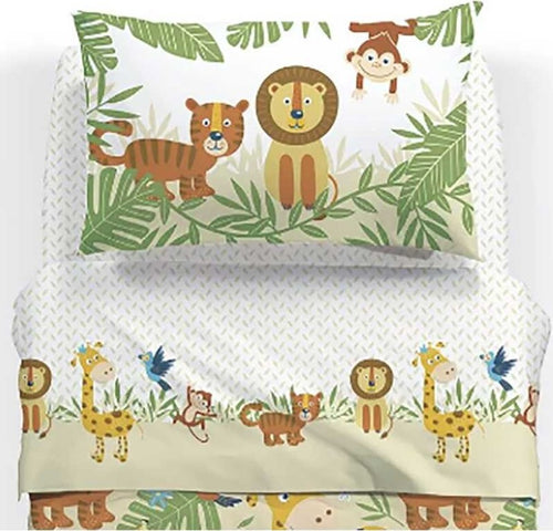 Caleffi Kids Completo Lenzuola Letto 1 Piazza Tropical Set Letto Cameretta Cotone 100% Con Animali Della Giungla Casa e cucina/Tessili per la casa/Biancheria per la cameretta/Lenzuola e federe/Set di lenzuola e federe La Bottega del Risparmio - Bari, Commerciovirtuoso.it