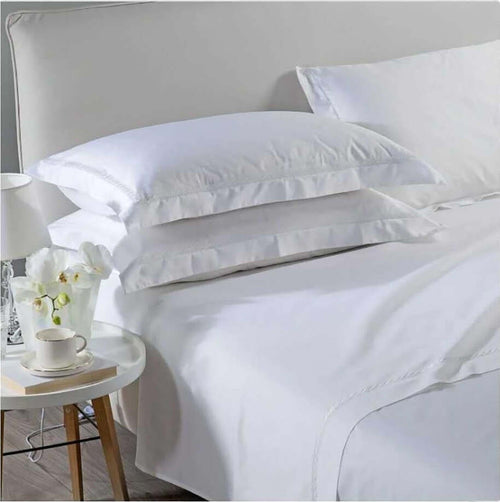 Caleffi-PRESTIGIOSO-ED-ELEGANTE-COMPLETO-LENZUOLA-MATRIMONIALE-IN-RASO-DI-COTONE-TRECCIA