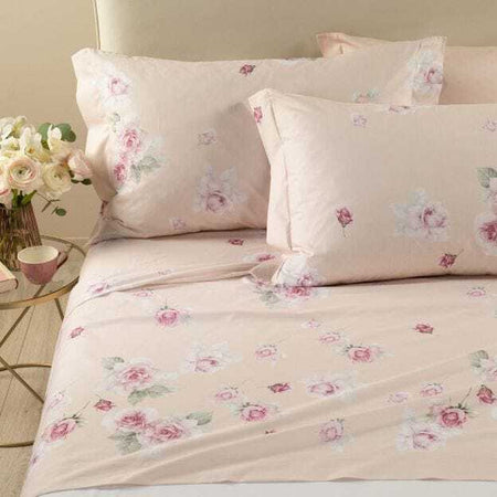 Caleffi Rosa Juliet Completo Lenzuola, Cotone , Cipria, Matrimoniale, 1007426 , Caleffi Casa e cucina/Tessili per la casa/Biancheria da letto/Lenzuola e federe/Set di lenzuola e federe Biancheria Arredo Home - Nola, Commerciovirtuoso.it