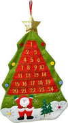 CALENDARIO AVVENTO ALBERO DI NATALE FELTRO NUMERI TASCHE DECORAZIONI NATALIZIE  Trade Shop italia - Napoli, Commerciovirtuoso.it