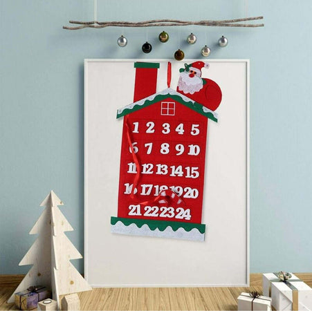 Calendario Avvento Casetta Di Babbo Natale 60cm In Feltro Decorazioni Natalizie Casa e cucina/Decorazioni per interni/Addobbi e decorazioni per ricorrenze/Decorazioni natalizie/Calendari dell'avvento Trade Shop italia - Napoli, Commerciovirtuoso.it