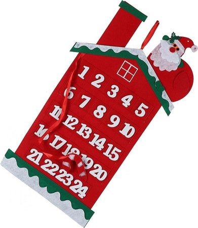 Calendario Avvento Casetta Di Babbo Natale 60cm In Feltro Decorazioni Natalizie Casa e cucina/Decorazioni per interni/Addobbi e decorazioni per ricorrenze/Decorazioni natalizie/Calendari dell'avvento Trade Shop italia - Napoli, Commerciovirtuoso.it