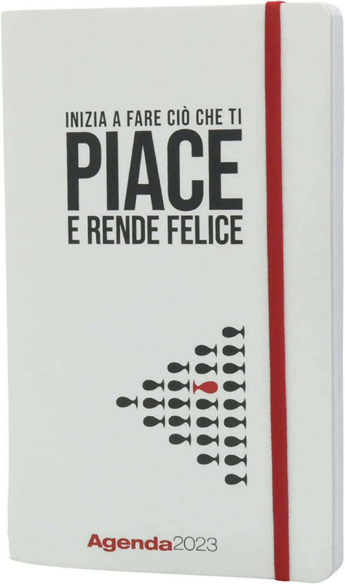 Calendario Filosofico Agenda Filosofica Settimanale 2023 Media 13x21 Bianca  Inizia a Fare Ciò Che Ti Piace E Rende Felice