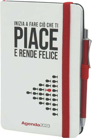 Calendario Filosofico Agenda Filosofica Settimanale Bianca " Inizia a Fare Ciò Che Ti Piace E Rende Felice"
