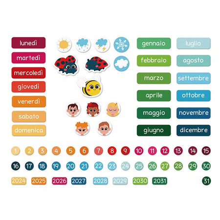 Calendario Magnetico Janod Versione Italiana