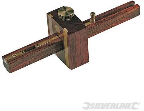 Calibro graffietto di marcatura 230 mm vite in ottone marcature a 2 punte Silverline