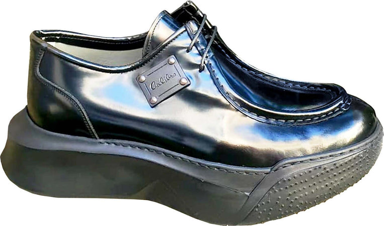 Calibro Scarpa Uomo Stringata Suola Gomma 6 Cm Scarpe Comfort Fodera in Vitello Lacci Moda/Uomo/Scarpe/Scarpe stringate basse D'Avanzo Clazature - Nola, Commerciovirtuoso.it
