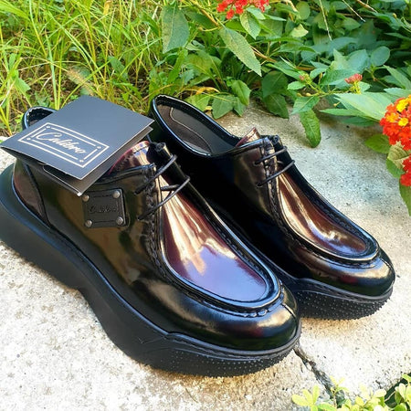 Calibro Scarpa Uomo Stringata Suola Gomma 6 Cm Scarpe Comfort Fodera in Vitello Lacci Moda/Uomo/Scarpe/Scarpe stringate basse D'Avanzo Clazature - Nola, Commerciovirtuoso.it